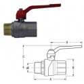 VALVOLA A SFERA MF 1" A LEVA EVOLUTION