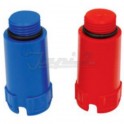 TAPPO PROVA IMPIANTI OTTONE 1/2 BLU