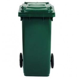 BIDONE C/RUOTE LT.240 VERDE SCURO SSS
