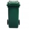 BIDONE C/RUOTE LT.240 VERDE SCURO SSS