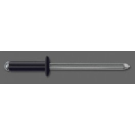 RIVETTI ALLUMINIO VERNICIATI NERI 4X12 PZ.100