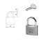ISEO LUCCHETTO ARCO STANDARD MM.60 CITY