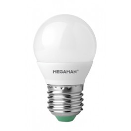 LAMPADA SFERA A LED 5,5W E27 2800K MEGAMAN