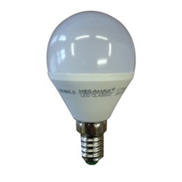 LAMPADA SFERA LED 3,5W E14 2800K OPALE