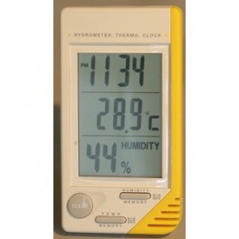 TERMOIGROMETRO DIGITALE CON OROLOGIO 46007