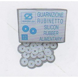 GUARNIZIONE X RUBINETTI SILICONE C/FORO 3/8 GUARNIZIONE X RUBINETTI SILICONE C/FORO 3/8