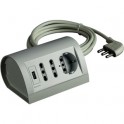 TICINO MULTIPRESA DA TAVOLO 3 POSTI + USB BIANCA S3711DU