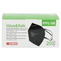 MASCHERINA NERA FFP2 KN95 NR VALUE&SAFE