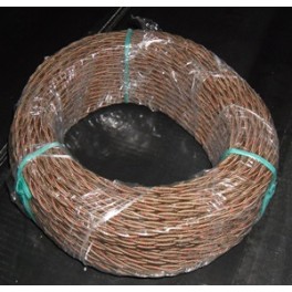 TRECCIA IN SETA 3X0,75 MARRONE (MT.50)