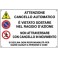 CARTELLO PLAST. MM.300X200 CANCELLO AUTOMATICO
