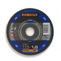 DISCO RHODIUS 115X1,5 X ACCIAIO FT67M