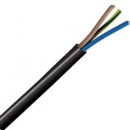 CAVO GOMMA 2X0,50 BIANCO-NERO