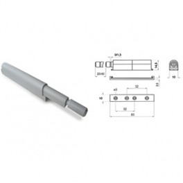 CRICCHETTO A SCATTO REGOLABILE GRIGIO C/MAGNETE