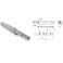 CRICCHETTO A SCATTO REGOLABILE GRIGIO C/MAGNETE