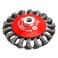 SPAZZOLA CONICA C/MAZZETTI RITORTI MM.95 M14 309