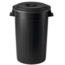 BIDONE NERO LT.70 + COPERCHIO