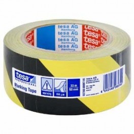 NASTRO SEGNALETICO MM.50 MT.33 GIALLO/NERO