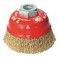 SPAZZOLA A TAZZA MM.80 M14 ACCIAIO ART.127