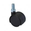 RUOTA DOPPIA NYLON M8x15 MM.30