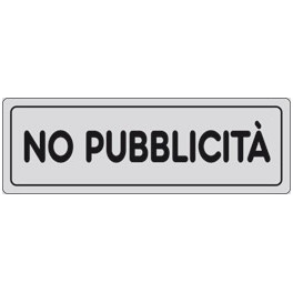 ETICHETTA ADESIVA MM.150X50 NO PUBBLICITA'