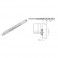 GUIDA X CASSETTI ZINCATA CM.45 H.45MM