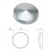 COPRIPILASTRO TONDO ZINCATO D.101 ART.341Z