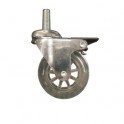 RUOTA TRASPARENTE PERNO M8 E FRENO MM.50