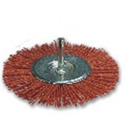 SPAZZOLA CIRCOLARE C/GAMBO G75A MM.75 NYLON ARANCIO 609