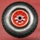 RUOTA SEMIPIENA MM.260 DISCO PLASTICA 