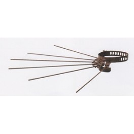 STENDIBIANCHERIA A 6 BACCHETTE X TUBO STUFA MARRONE