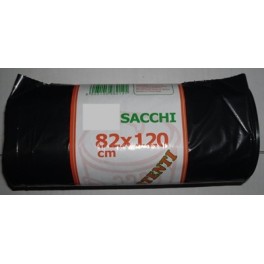 ROTOLO SACCHI NERI PZ.20 82X120