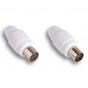SPINA + PRESA COAXIALE MM.9,5 SCHERMATE ART.37.020