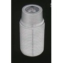 PORTALAMPADE FILETTATO E14 BACHILITE BIANCO 5078R-B
